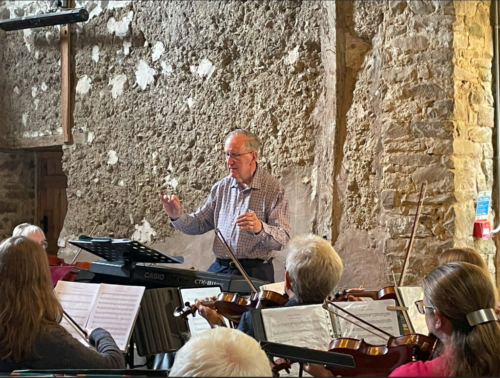 The Bondleigh Barn Band in a barn concert